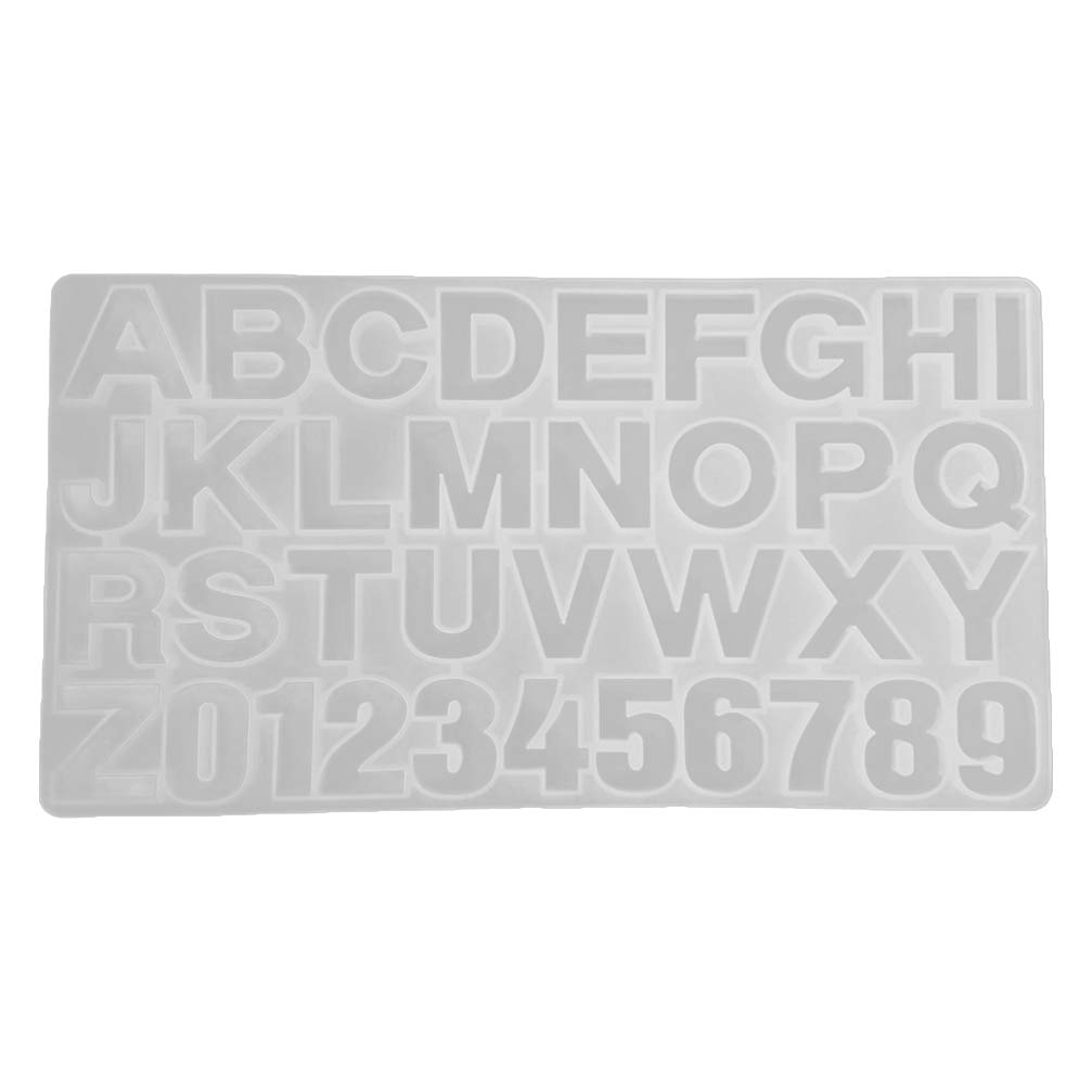EXCEART Silicone Alphabet Molds for Baking - Resin Letter Molds, Fondant Candy Molds, Soap Molds - A-Z English Letter Cake Decorating Tools (1PC) - Perfect for DIY Birthday Cakes, Cupcake Toppers, Chocolate Letters & Handmade Soap Crafts