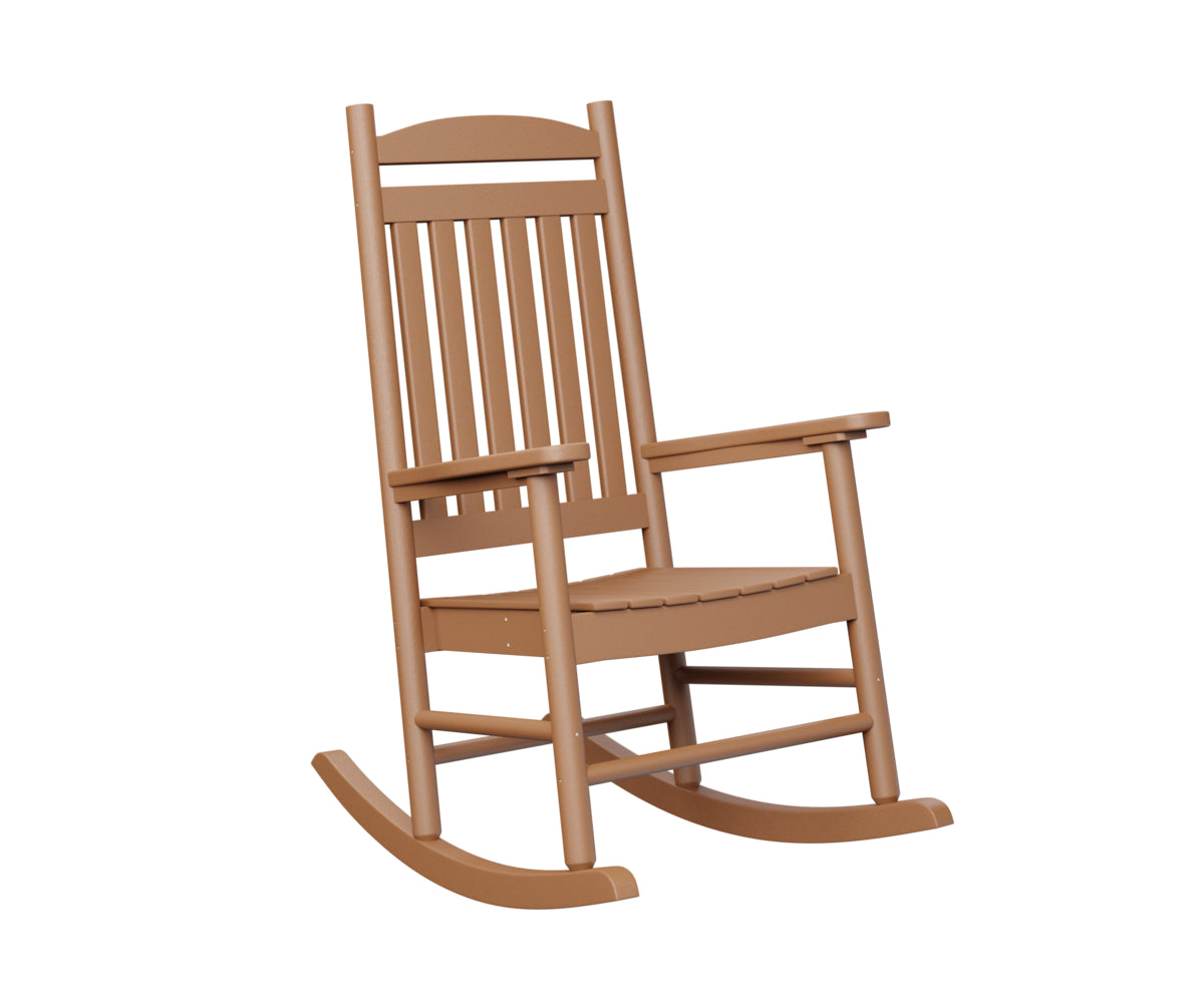 Berlin Gardens Porch Rocker - Classic Wooden Rocking Chair for Outdoor Patio, Garden & Front Porch - Perfect for Relaxing, Reading & Enjoying Nature