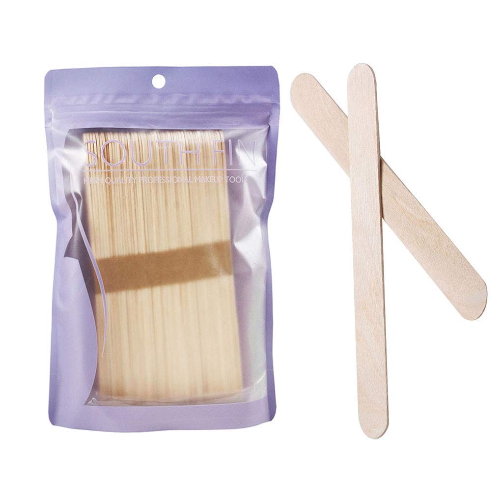 50 Pcs Wooden Wax Applicator Sticks - Professional Waxing Spatulas for Hair Removal on Legs, Arms, Chest & Feet - Perfect for Home Waxing & Salon Use