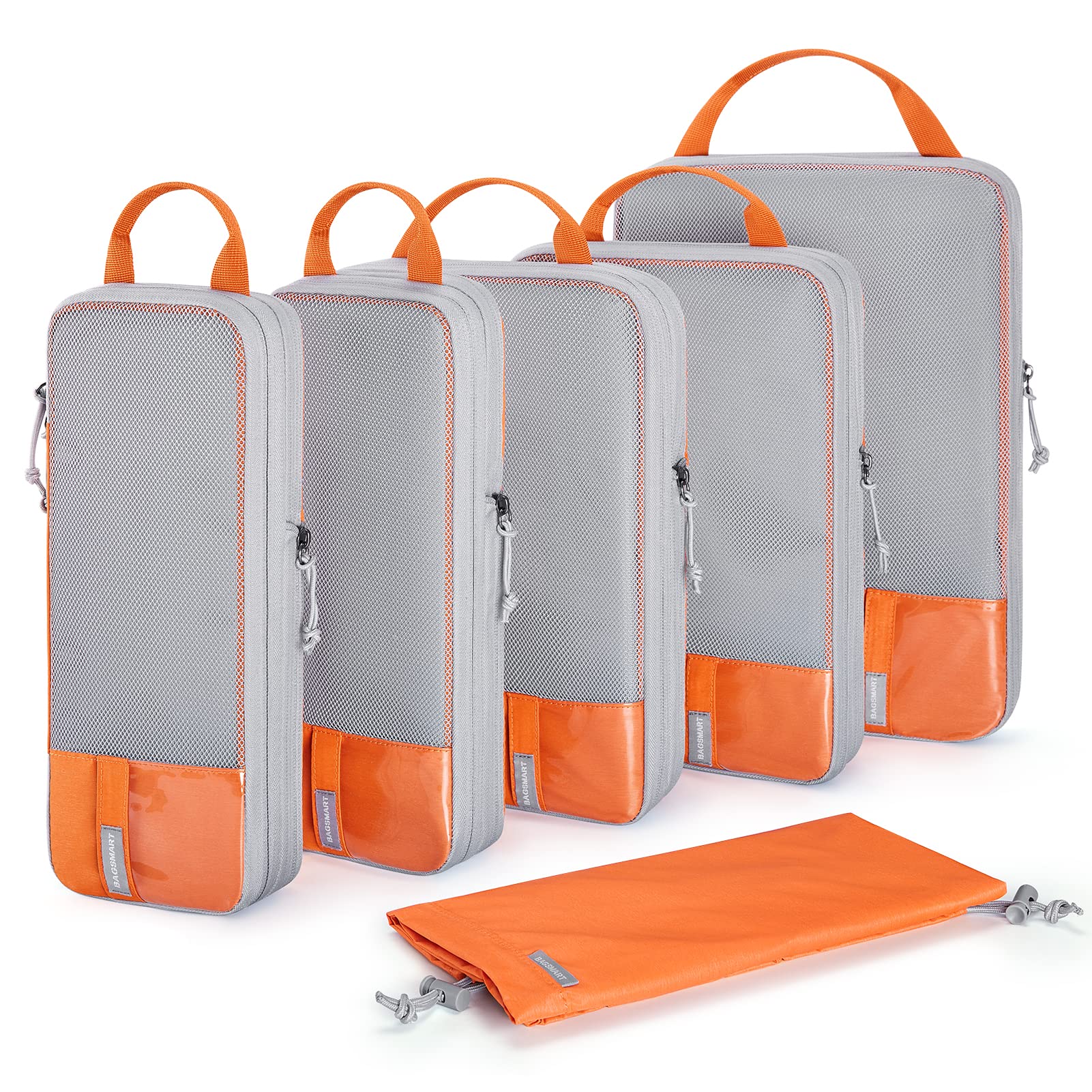 BAGSMART 6/4/2 Set Travel Compression Packing Cubes - Lightweight Luggage Organizer for Suitcases | Durable Travel Accessories & Vacation Essentials | Perfect for Business Trips, Family Vacations & Backpacking Adventures