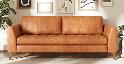Calle 90 Sofa - Modern 3-Seater Couch with Soft Fabric & Sturdy Frame - Perfect for Living Room, Lounge & Small Spaces