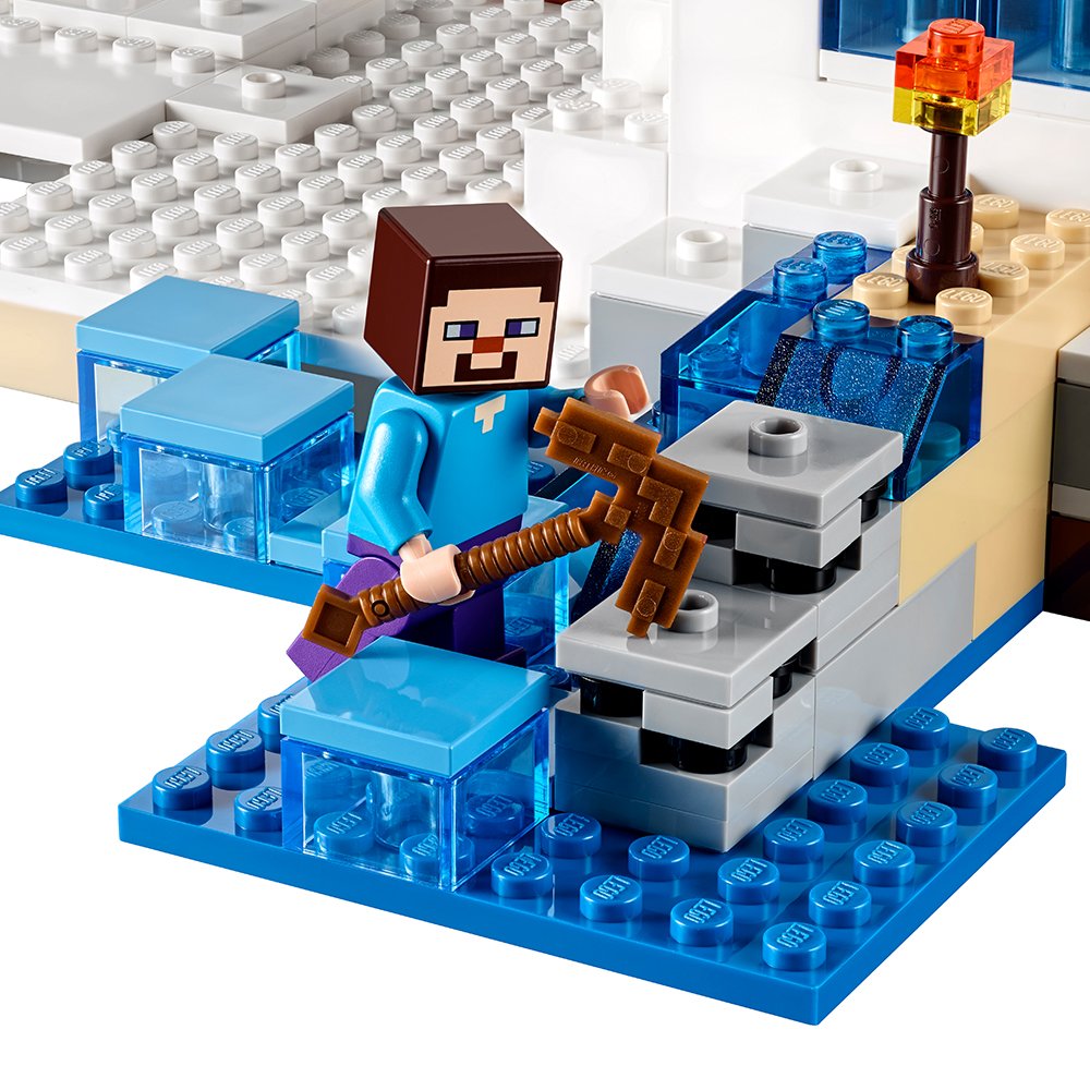 LEGO Minecraft The Snow Hideout 21120 Building Kit - Creative Construction Toy for Kids & Adults - Perfect for Minecraft Fans, Winter Themed Play & Collectors