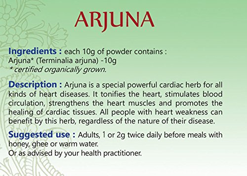 ARJUNA Powder 100% USDA Certified Organic - 250g | Pure Herbal Supplement for Heart Health & Stress Relief | Perfect for Ayurvedic Tea & Wellness Routines