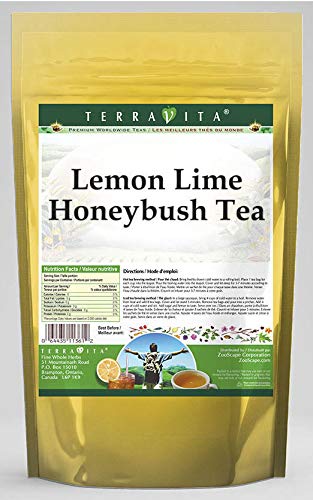Organic Lemon Lime Honeybush Tea Bags - Caffeine Free Herbal Tea - 3 Pack (150 Tea Bags Total) - Perfect for Relaxation, Stress Relief & Evening Tea Time