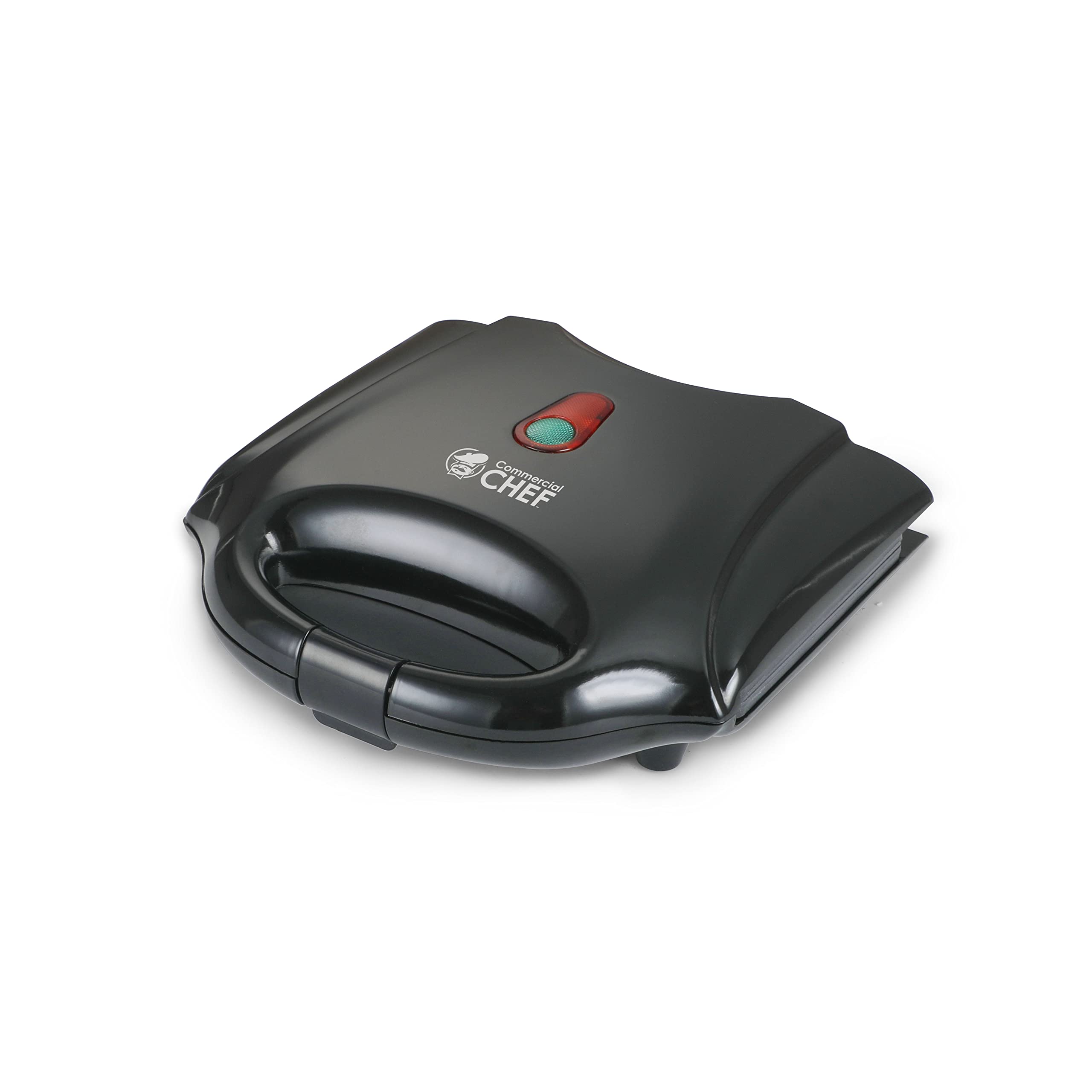 Commercial Chef Waffle Maker - Nonstick Mini Electric Waffle Iron with Cool Touch Housing & Power Light, Easy to Clean - Perfect for Breakfast Waffles, Pancakes, Sandwiches & Quick Snacks at Home, Office or Cafes