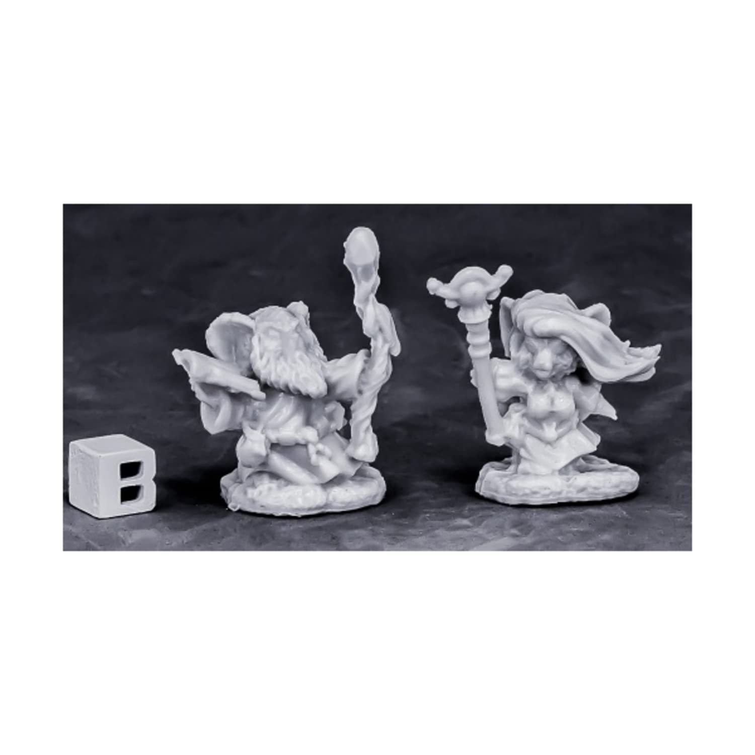 Reaper Miniatures Two Wizard Mouslings - 25mm Heroic Scale Dark Heaven Bones Fantasy RPG Miniatures for D&D, Pathfinder & Tabletop Gaming
