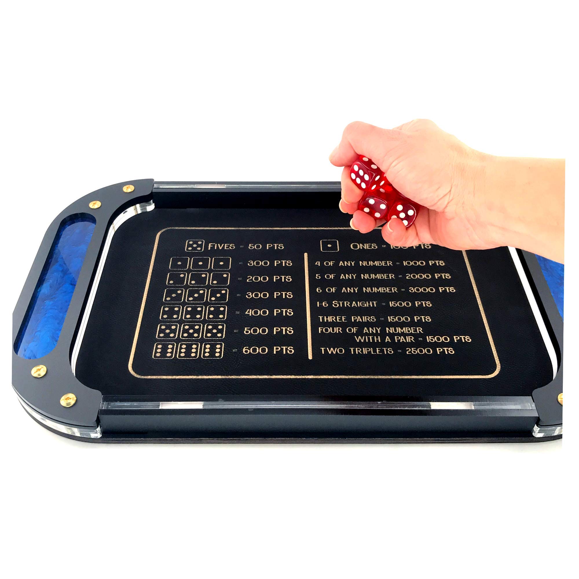 Omega & Mini Mega Dice Tray with Farkle Score - 18