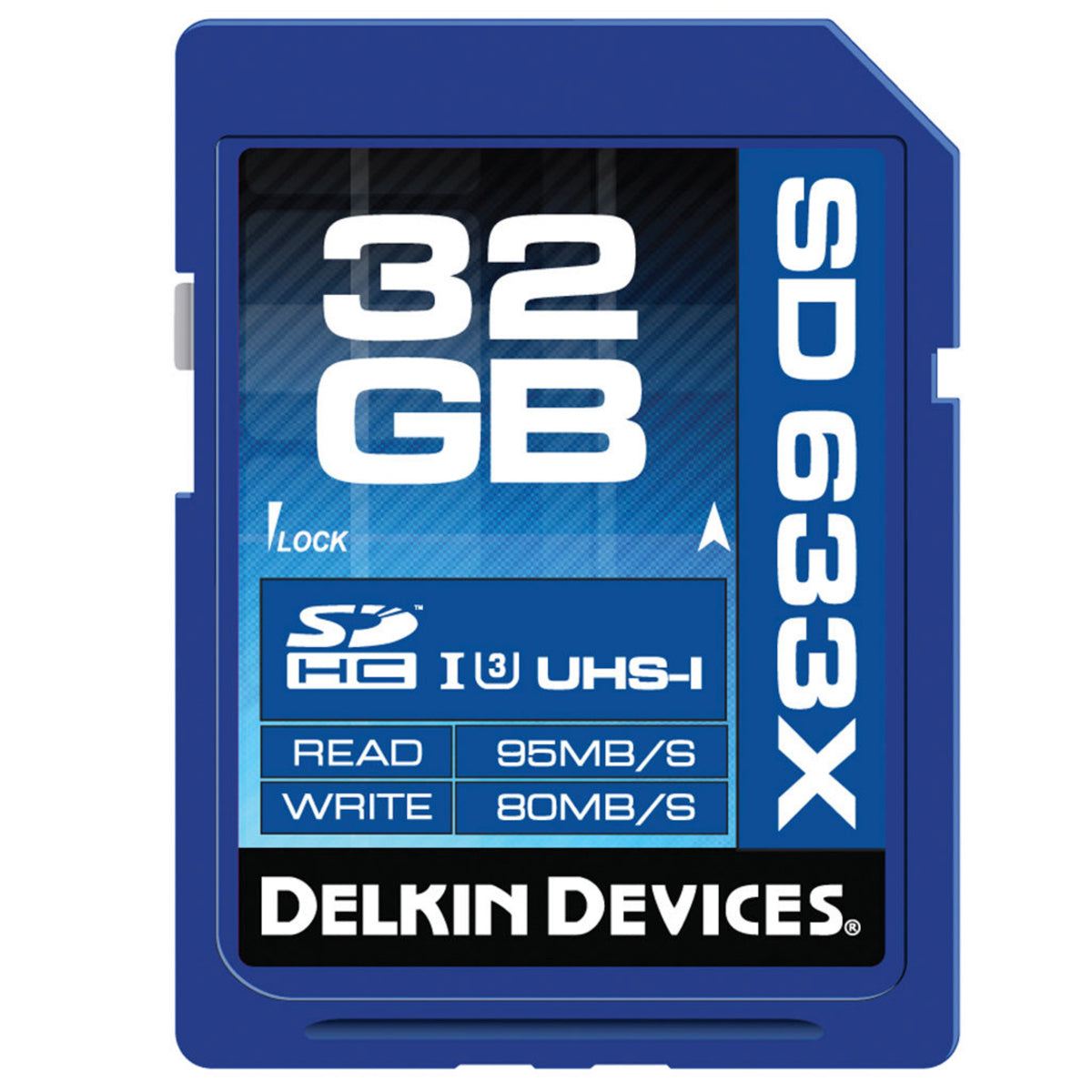 Delkin 32GB 633X SD UHS-I Memory Card - High Speed SD Card for DSLR Cameras, Digital Cameras, Action Cameras & Drones - Perfect for 4K Video Recording & Fast Continuous Shooting