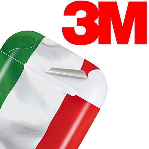 Skinit Decal Audio Skin for Apple AirPods with Wireless Charging Case - Officially Licensed Italy Flag Design | Protective Cover for AirPods 1/2/3 | Perfect for Travel, Workout & Daily Use