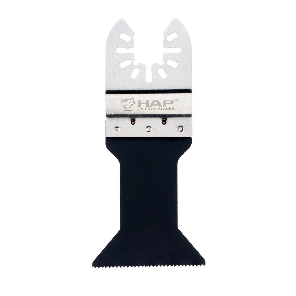Harpow 5-Piece Bi-Metal E-Cut Saw Blades with Stainless Steel Holder, 42mm - Oscillating Multi-Tool Blades Compatible with Fein, Bosch, Craftsman, Rockwell, Einhell, Westfalia, Ferm, Pro-Line & Matrix - Perfect for Woodworking, Metal Cutting, DIY Projects & Home Renovations