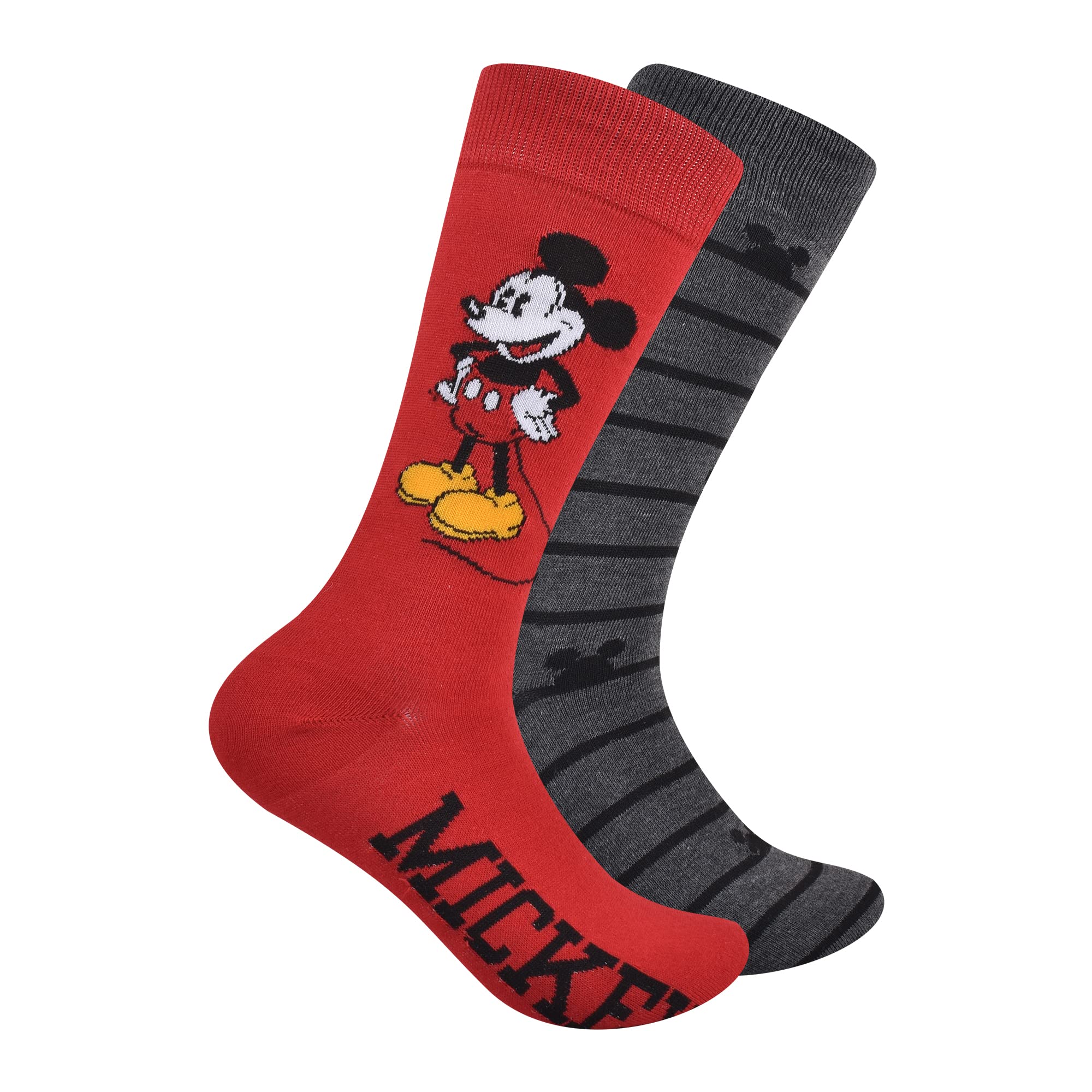 Mickey Mouse Men's Cotton Crew Socks - Comfortable & Breathable Ankle Socks for Disney Fans - Perfect for Casual Wear, Gifts, and Disney Theme Parks