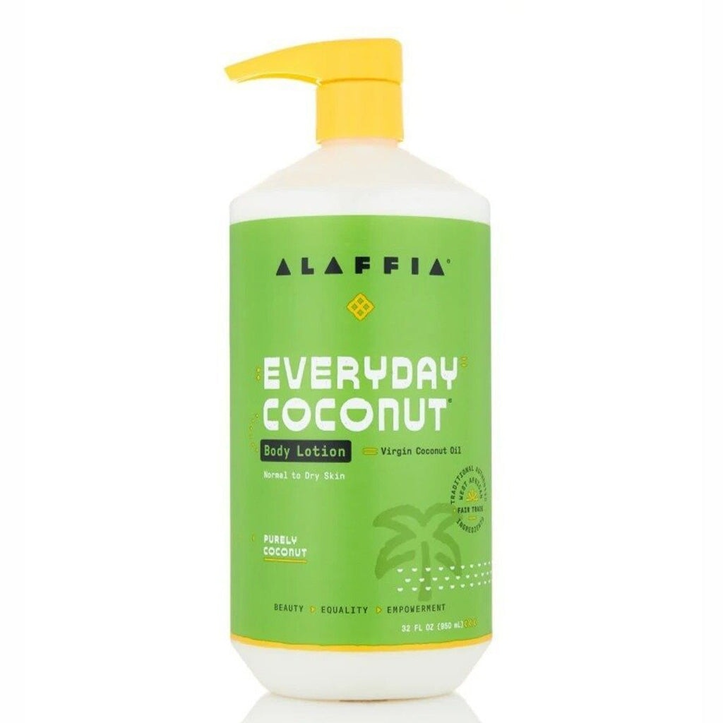 Alaffia Everyday Coconut Body Lotion - Hydrating & Nourishing Moisturizer for Dry Skin | Natural Coconut Oil Formula | Perfect for Daily Use at Home, Office & Travel