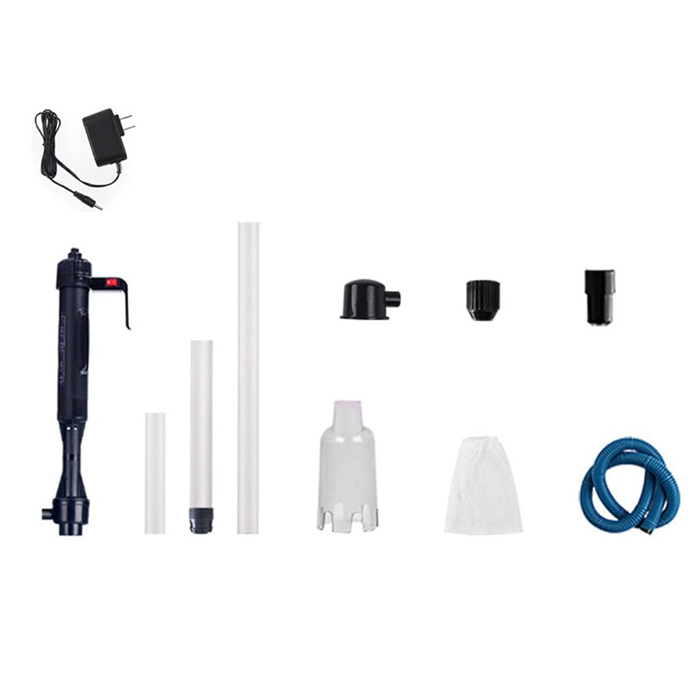 LOYY Aquarium Water Filter Cleaner - Electric Battery Powered Gravel Vacuum Pump with Auto Siphon for Fish Tank Maintenance - Perfect for Home Aquariums, Fish Tank Cleaning & Water Changing