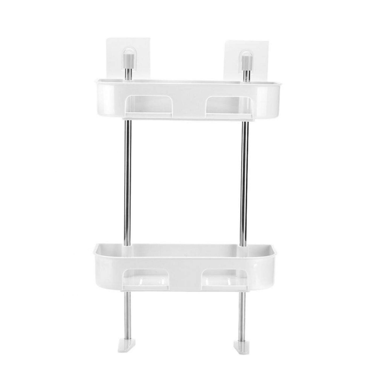 Demeras Multifunctional Wall-Mounted Storage Rack - Space Saving Organizer for Kitchen, Bathroom & Toilet (White) | Perfect for Small Spaces, Apartments & RV Living