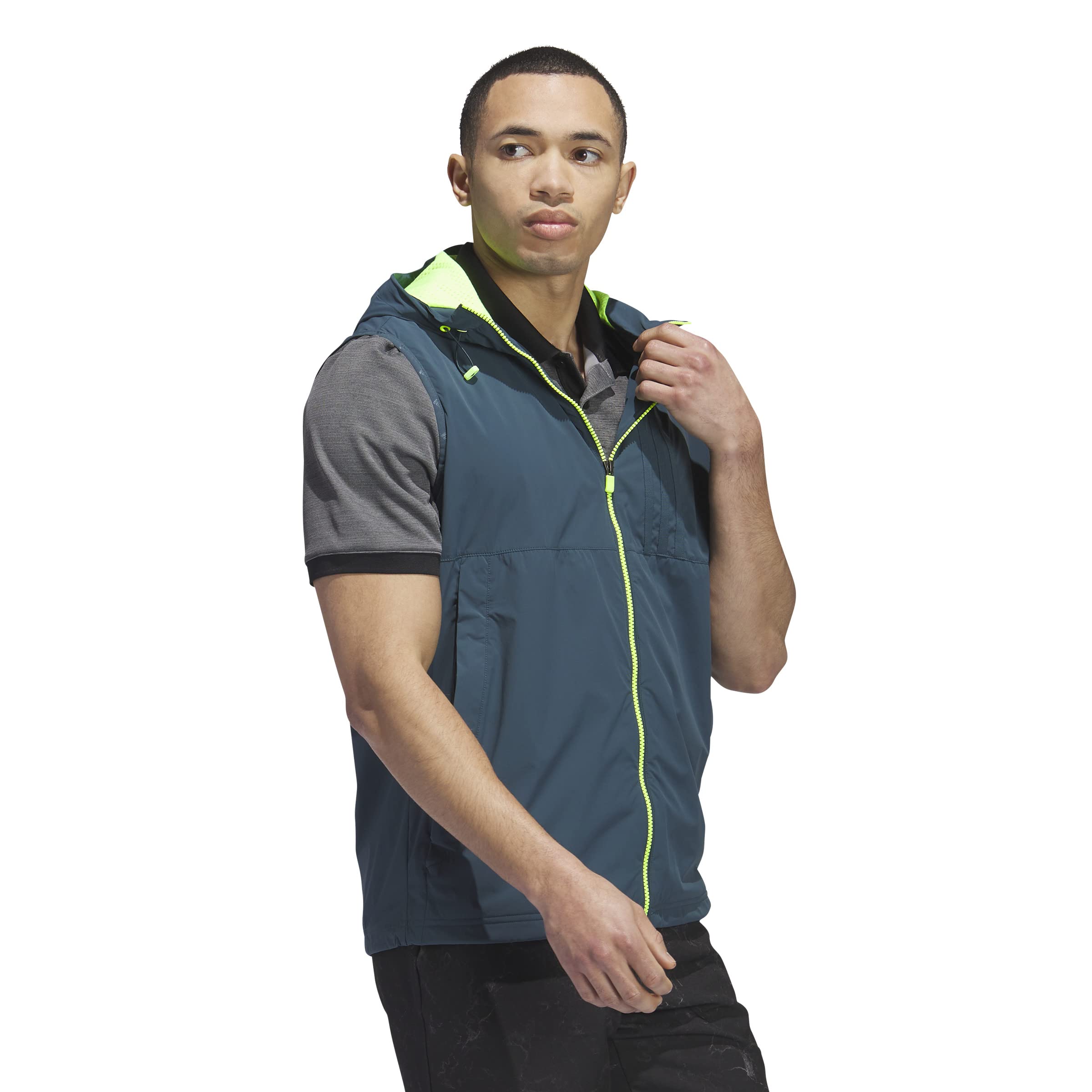 Adidas Men's Ultimate365 Tour Wind-Ready Golf Vest - Lightweight & Water-Resistant for All-Weather Performance on the Golf Course