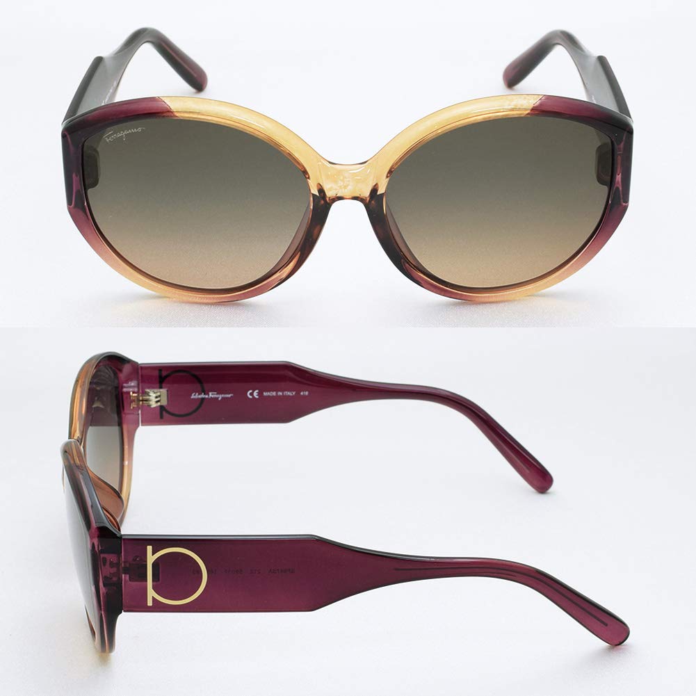 Ferragamo SF 947 SA 212 Sunglasses - Wine & Caramel Tortoise Frame - Luxury Designer Shades for Women & Men - Perfect for Outdoor Activities, Beach, Driving & Fashion Statement