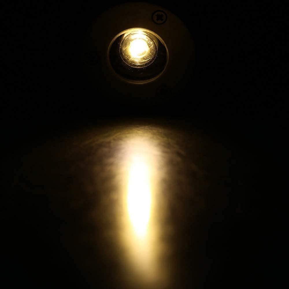 Waterproof Outdoor LED Recessed Floor Light - In-Ground Step Stair Lighting with Embedded LEDs, Durable Buried Spotlight for Lawn, Courtyard & Pathways (Yellow) - Perfect for Garden Illumination, Patio Safety & Landscape Accent Lighting