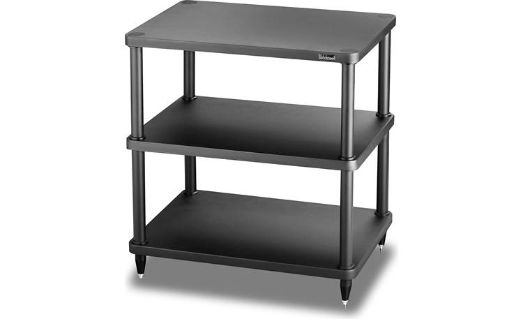 Premium Solidsteel S3 3-Shelf Audio Equipment Rack in Black - Perfect for Home Theater & Hi-Fi System Organization