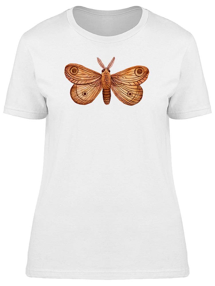 Vintage Moth Butterfly Graphic T-Shirt for Women - Soft Cotton Casual Tee - Perfect for Streetwear, Music Festivals & Retro Fashion Outfits