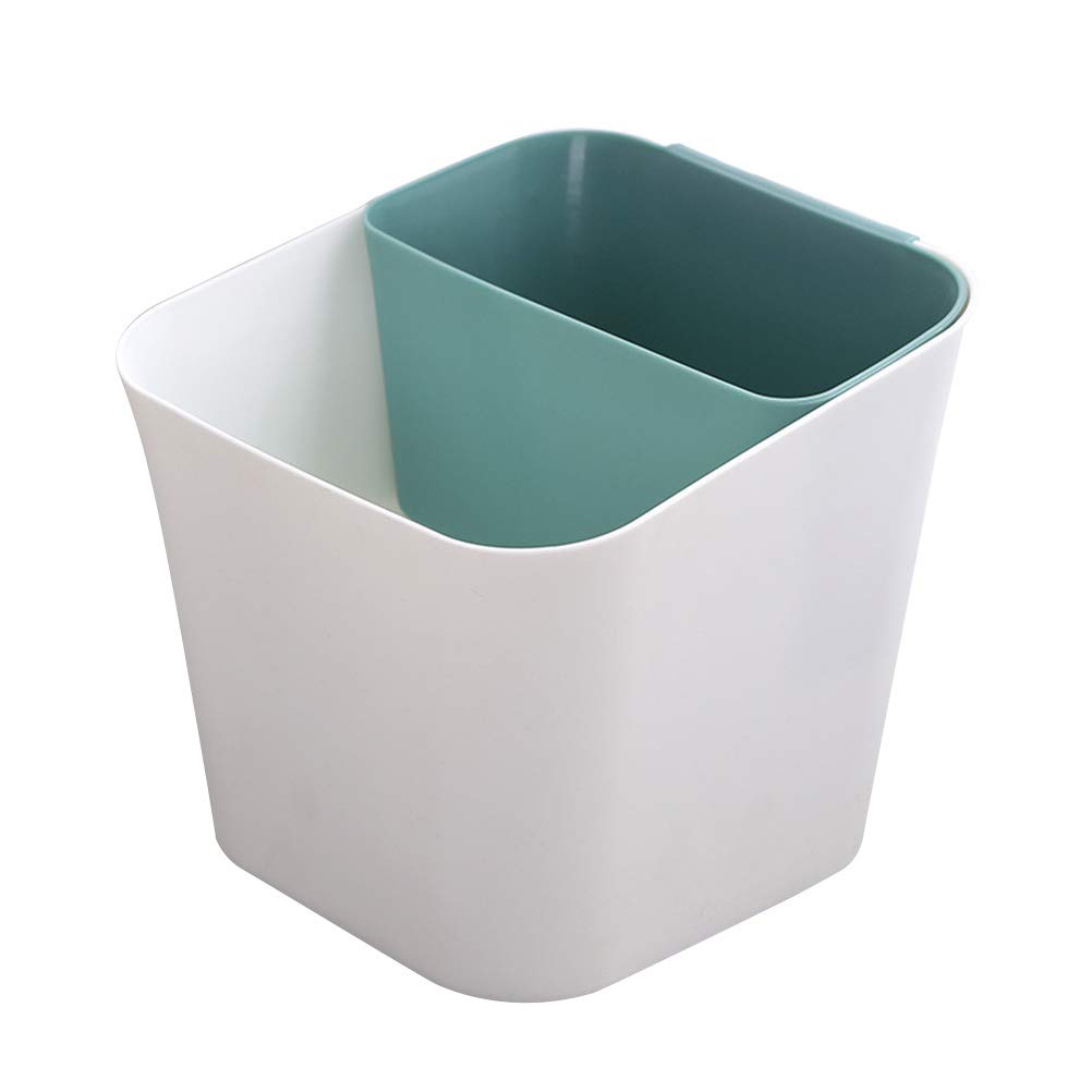 Eco-Friendly Green Waste Bin - Stylish Trash Can for Home, Office & Kitchen | Durable Garbage Pail with Lid, Perfect for Recycling, Bathroom & Household Waste Disposal