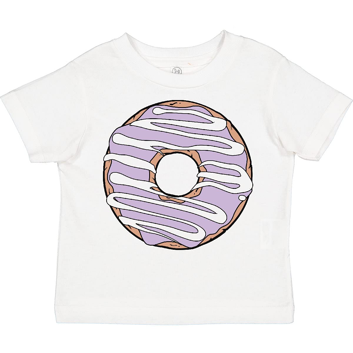 Inktastic Purple Donut Toddler T-Shirt - Cute Doughnut with Icing Design for Kids | Perfect for Birthday Parties, Playdates & Everyday Wear