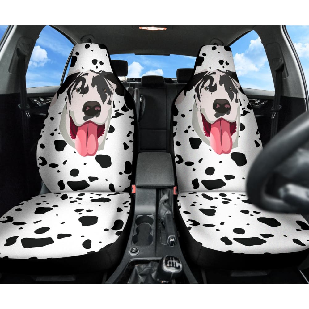Premium Great Dane Print Car Seat Covers - Waterproof & Non-Slip Pet Seat Protectors for Dogs - Perfect for SUVs, Trucks & Sedans - Easy to Clean & Install