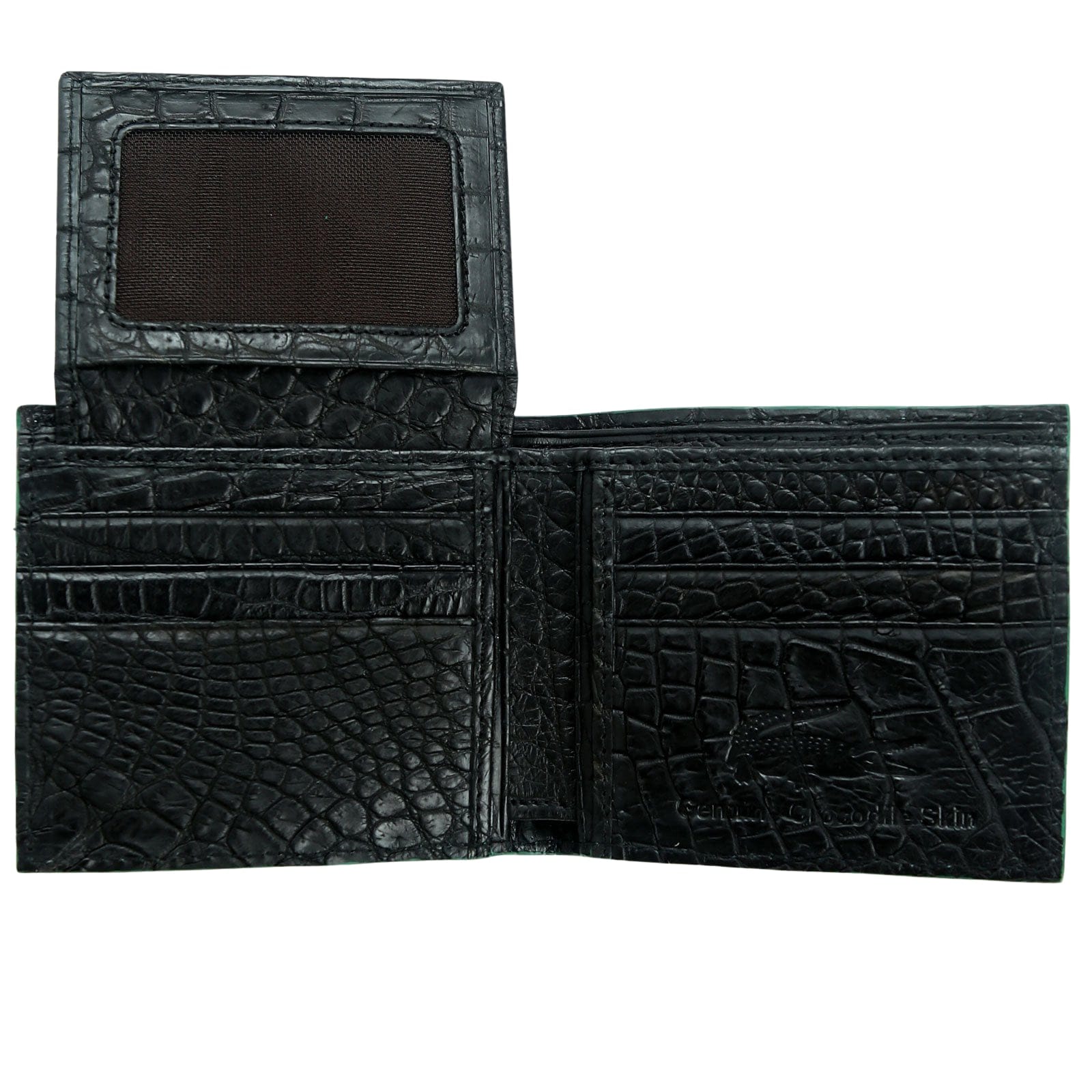 Premium Genuine Crocodile Leather Men's Wallet - Slim RFID Blocking Bifold Wallet for Business & Travel - Luxury Gift for Him