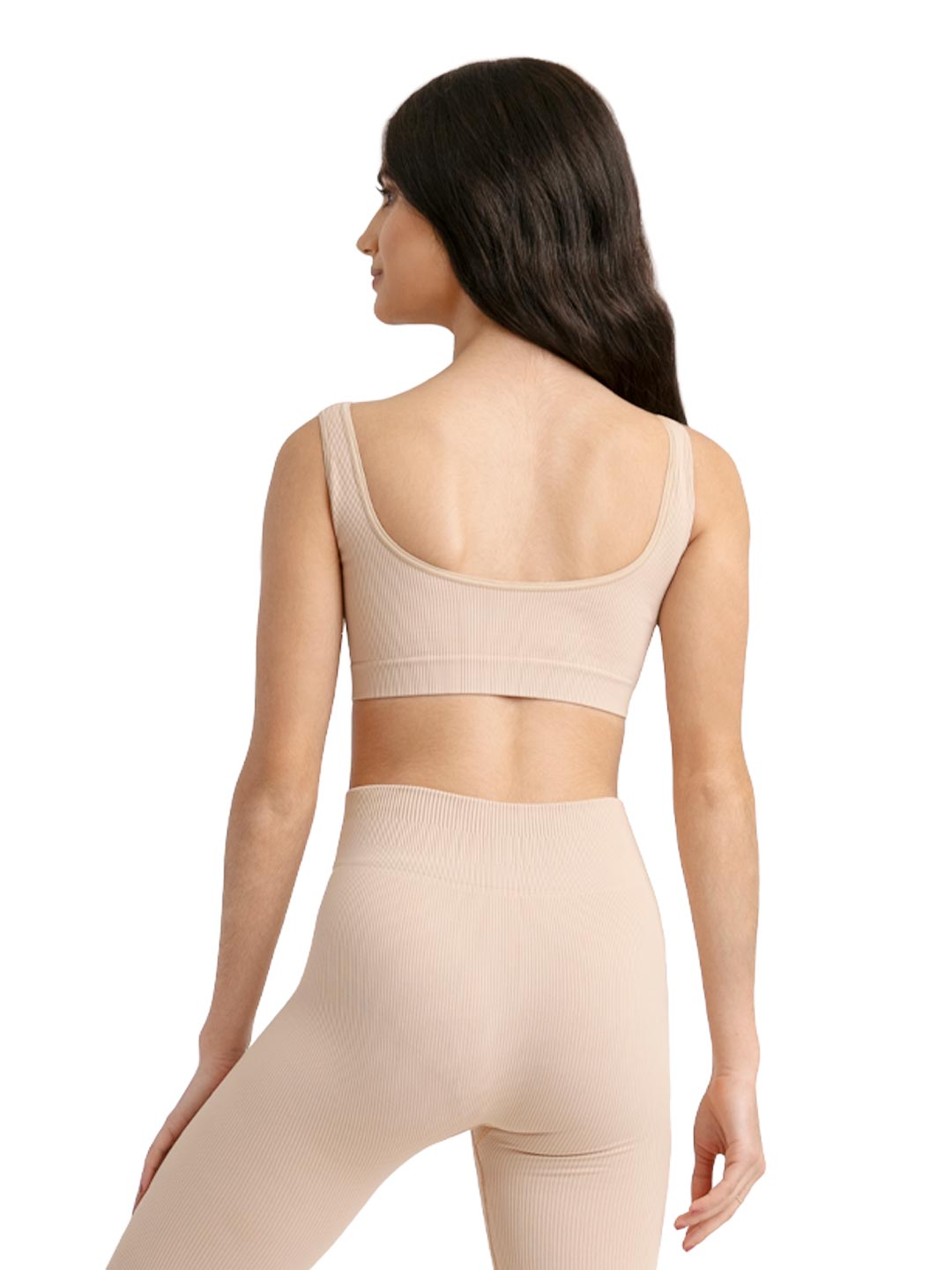 11378W Seamless Rib Bra Top - Wireless Comfort for Yoga, Workout & Everyday Wear - Soft Support for Active Women