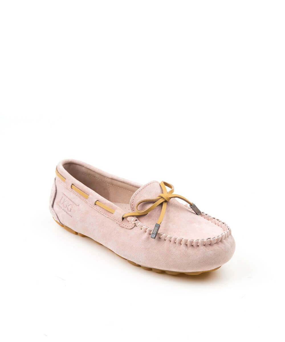Women's UGG Summer Moccasin Slippers - Comfortable Soft Sheepskin Indoor/Outdoor House Shoes for Women - Perfect for Home, Travel & Relaxation
