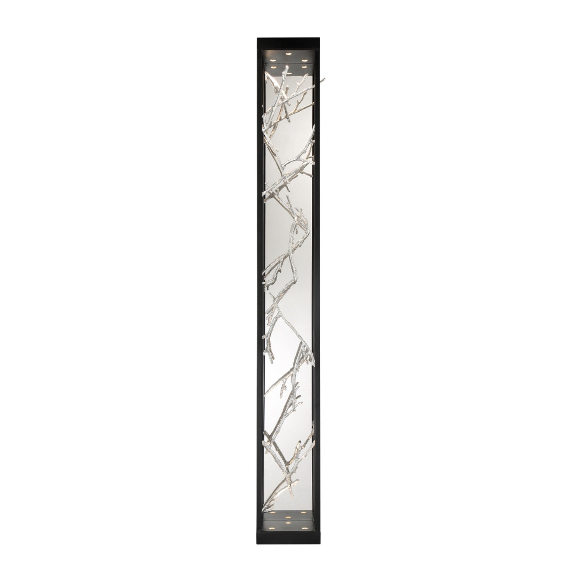Aerie 48 LED Outdoor Wall Sconce - Silver & Black Finish - Weatherproof Exterior Lighting for Porch, Patio, Garden & Entryway