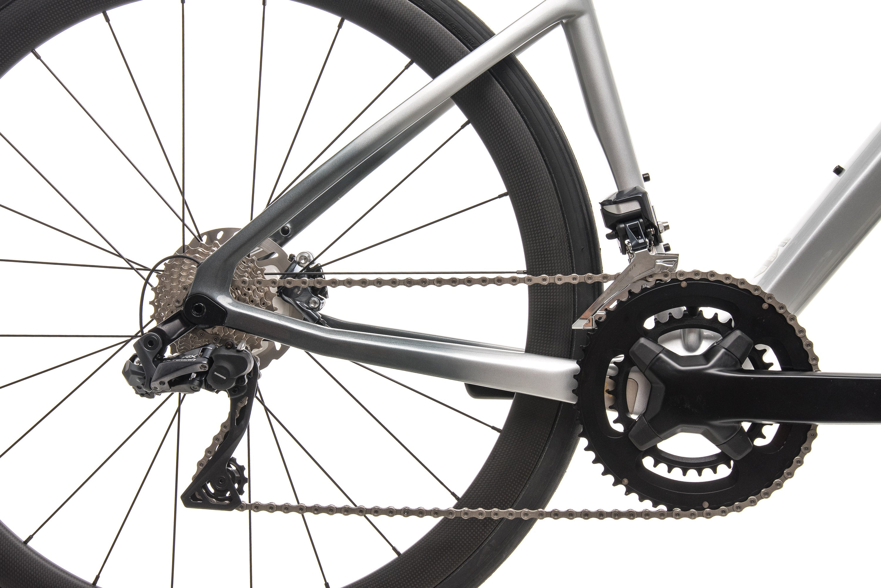 Argon 18 Krypton GF Disc Di2 Road Bike - Mercedes Benz Inspired Silver Finish - 47cm Small Frame (2019 Model) | Perfect for Racing, Commuting & Endurance Rides
