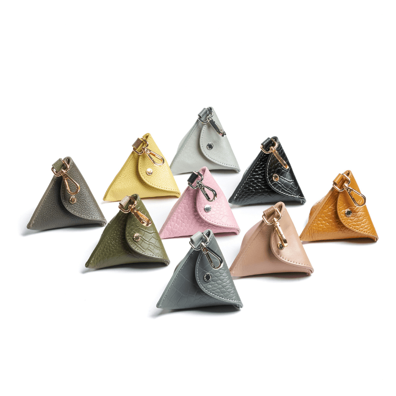 Premium Sand Leather Dog Poop Bags - Biodegradable & Scented Waste Bags for Small & Large Dogs - Perfect for Walking, Hiking & Outdoor Activities