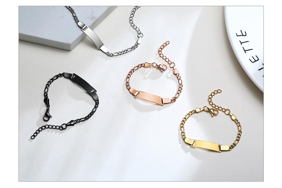 Personalized Adjustable Name Bracelet - Custom Engraved Bar with Hand Stamped Baby Name - Gold, Silver, Rose Gold & Black Options - Thoughtful Gift for Mom, Daughter & Loved Ones - Perfect for Birthdays, Anniversaries & Special Occasions