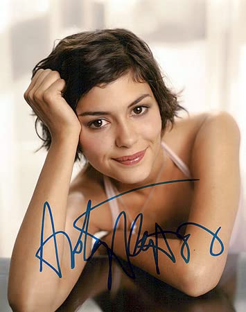 Authentic Signed 8x10 Photo of Audrey Tautou - In-Person Autograph - Perfect for Movie Memorabilia Collectors & French Film Fans - Display in Home Theater, Office, or Gift for Cinema Lovers