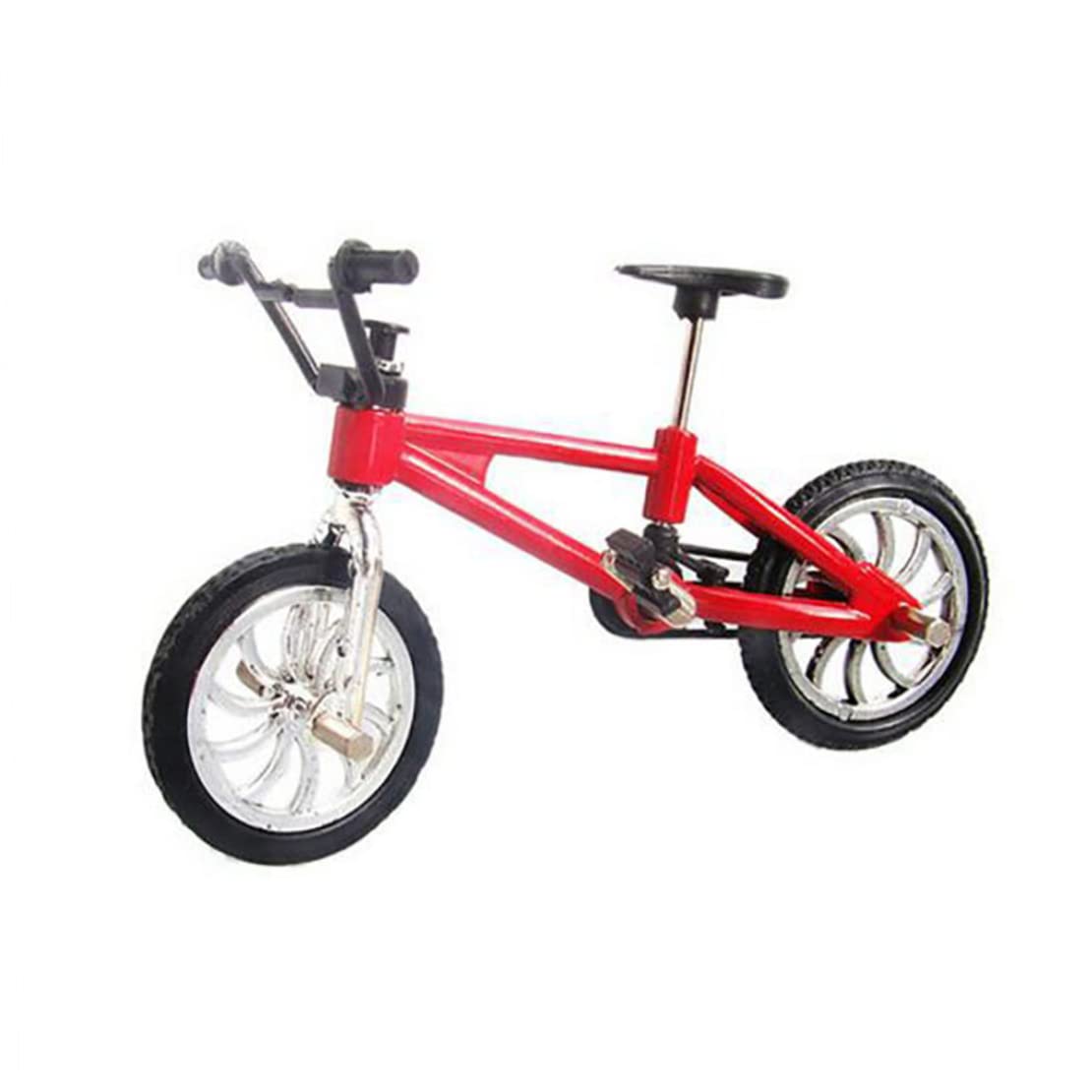 Mini Finger Bikes - Small Mountain Bike Model Toys for Boys & Kids - Red Mini Bicycle Ornament & Racing Bike Toy - Perfect for Desk Decor, Collectibles & Pretend Play