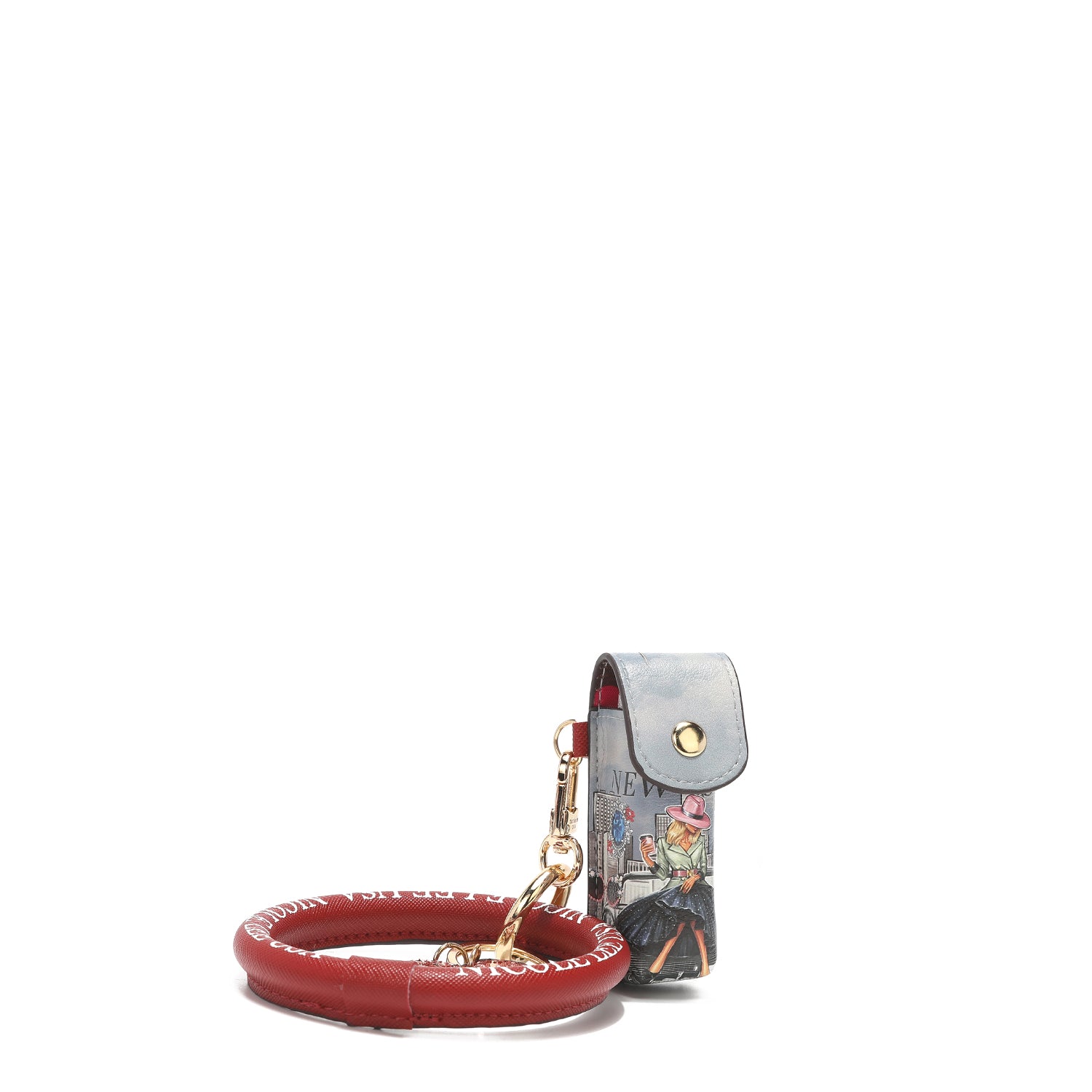 Stylish Lipstick Case Wristlet Keychain - Portable Cosmetic Holder for Women | Perfect for Travel, Parties & Everyday Use
