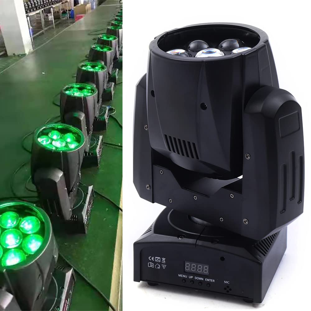 Disco Ball Light with 7x12W LED Wash Beam - Professional DJ Stage Moving Head Light for Party, Disco Event & Nightclub Show | Perfect for Dance Floors, Weddings & Live Performances