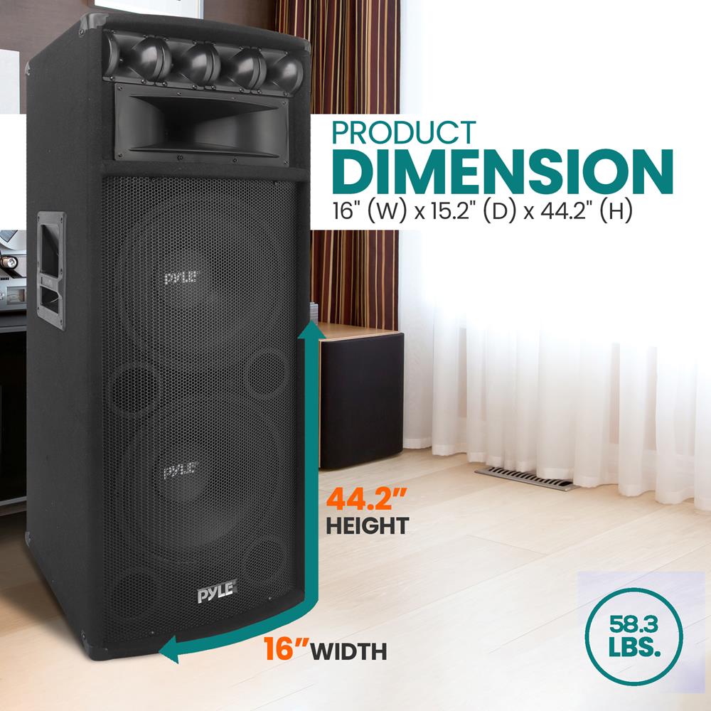 7-Way PA Loud Speaker Cabinet System - Professional High-Powered Audio for Concerts, DJ Events & Outdoor Performances
