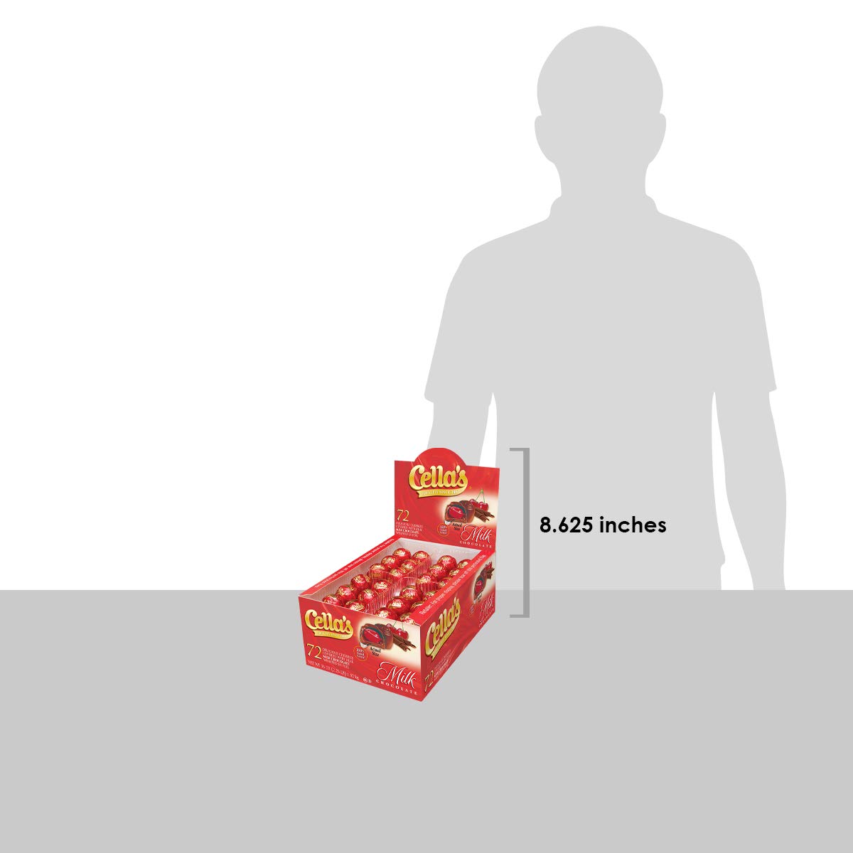 Premium Cella's Milk Chocolate Covered Cherries - 72 Count Gift Box | Gourmet Chocolate Cherries for Holidays, Parties & Sweet Treats | Perfect for Christmas Gifts, Valentine's Day & Special Occasions