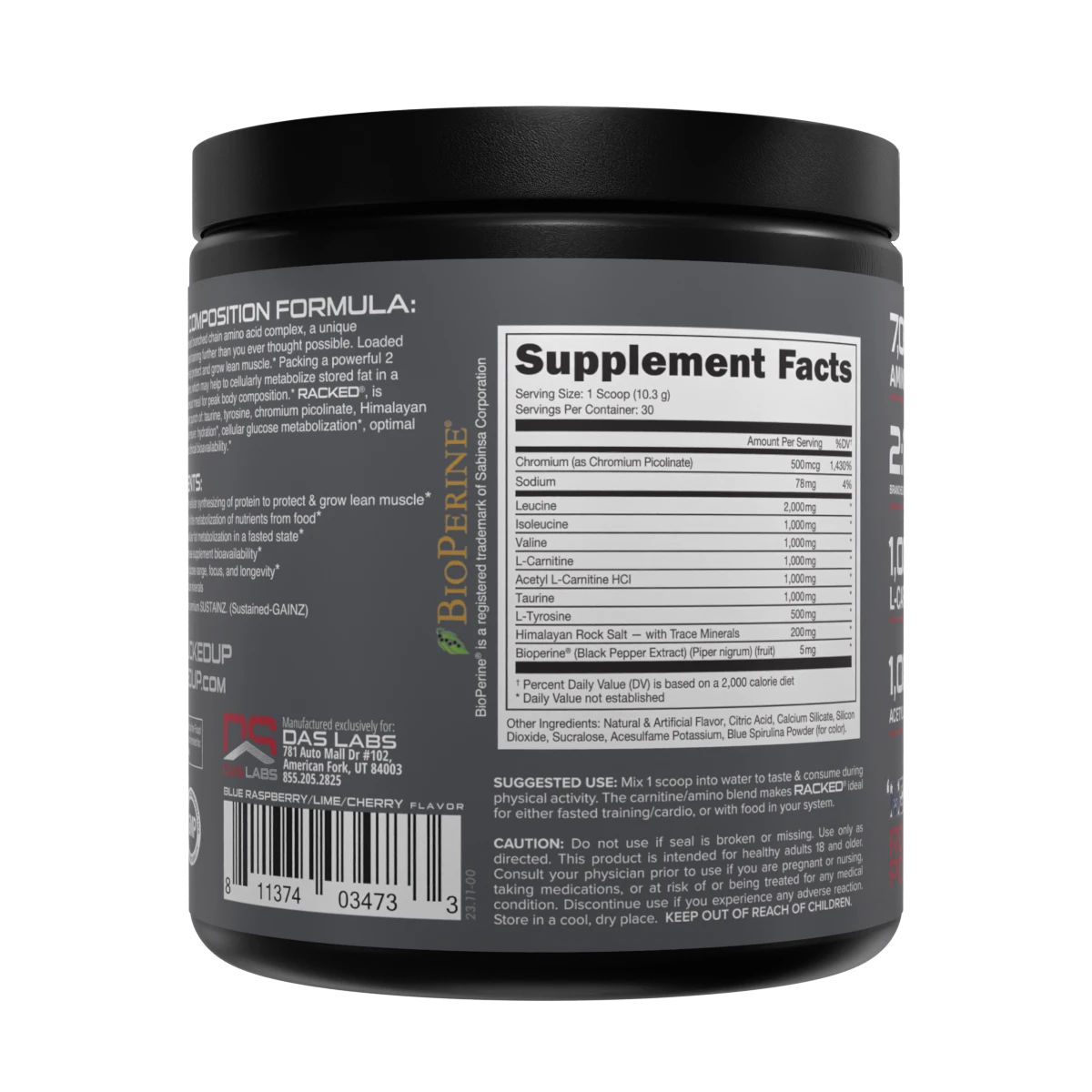 Bucked Up Racked 312g Pre-Workout Supplement - Energy & Muscle Builder for Men & Women | Gym, Fitness, Bodybuilding, Endurance Training