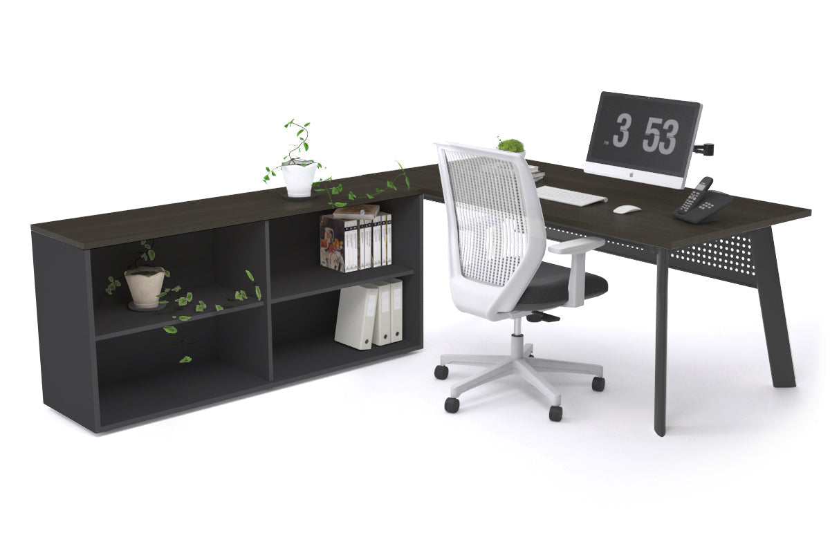 Switch Executive Setting With Uniform Spine Black Frame [1600L x 700W] - Premium Office Desk for Modern Workspace & Home Office