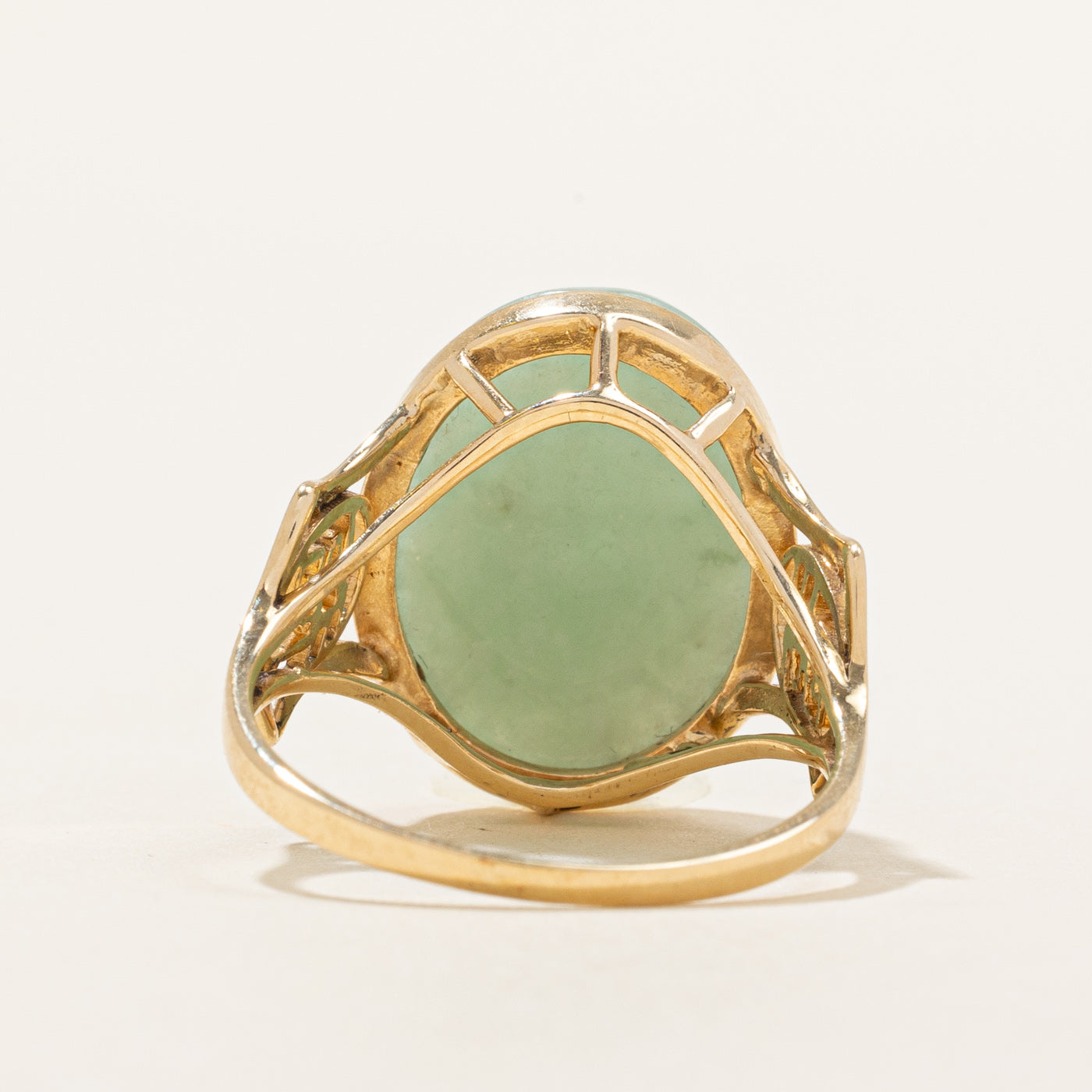 10.00ct Natural Jadeite Cocktail Ring for Women - Size 7.75 | Elegant Statement Jewelry for Parties, Weddings & Special Occasions