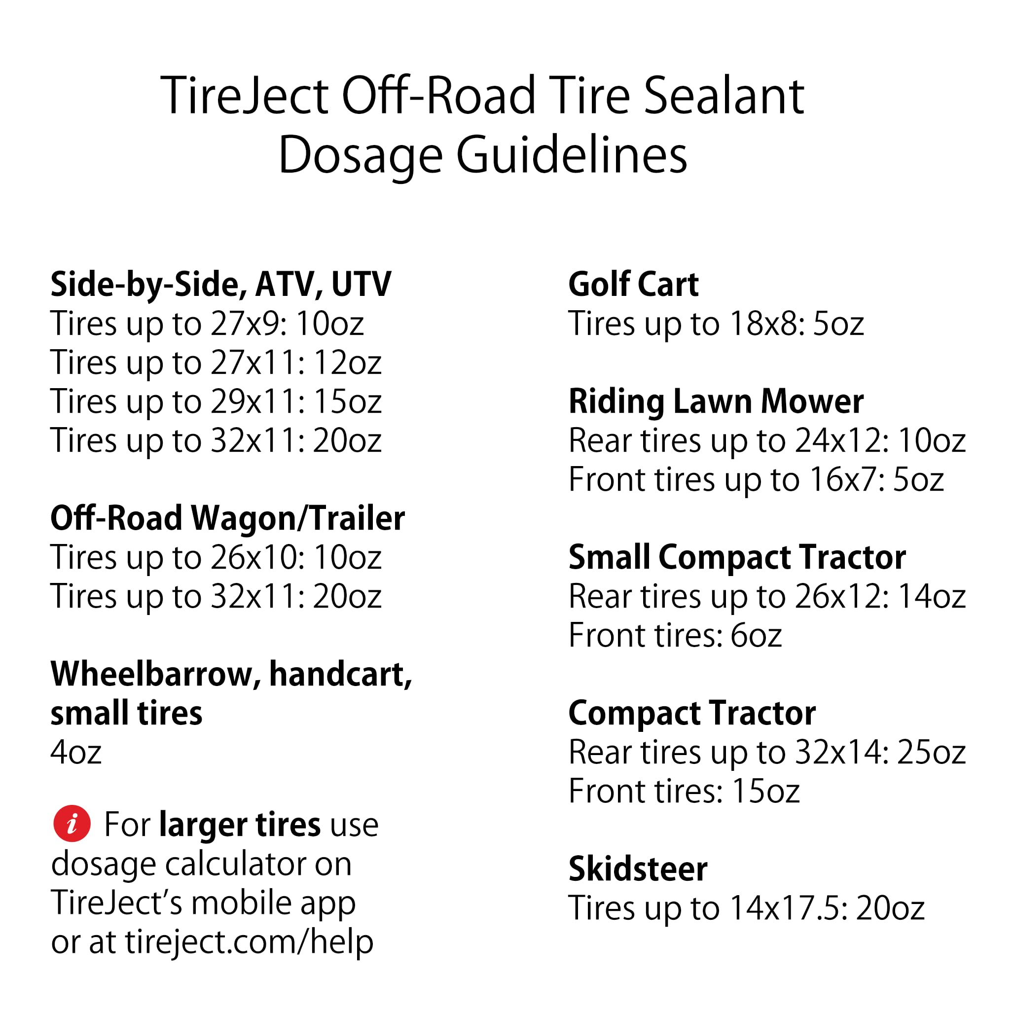 TireJect Off-Road Tire Sealant Refill - 1 Gallon (128oz) for ATV & UTV Tires | Prevents Flats & Leaks | Long-Lasting Protection | Use for Off-Roading, Trail Riding & Farm Equipment