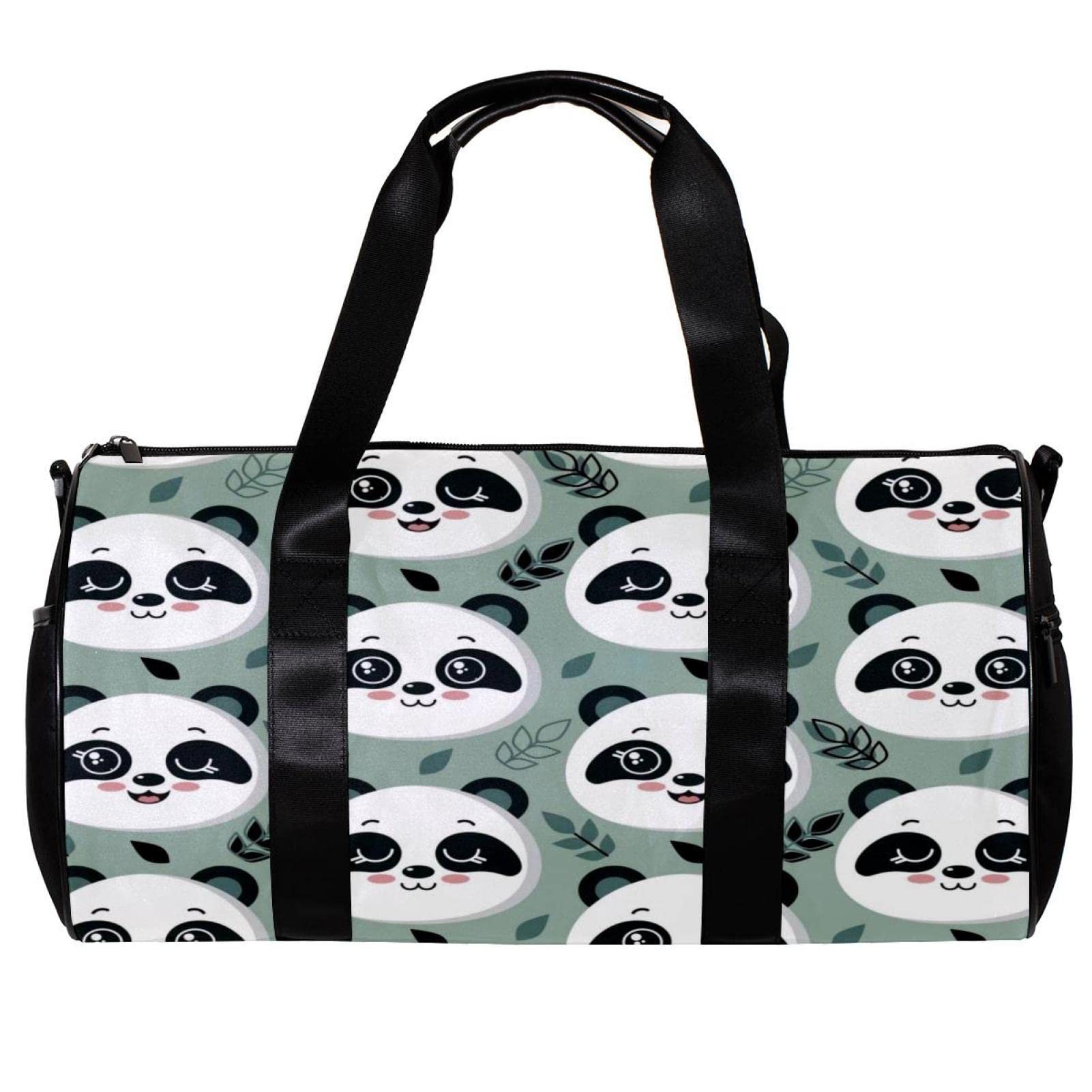 Foldable Travel Duffel Bag for Gym & Sports - Waterproof Weekender Bag for Women & Men - Cute Panda Design - Perfect for Workouts, Travel & Weekend Getaways
