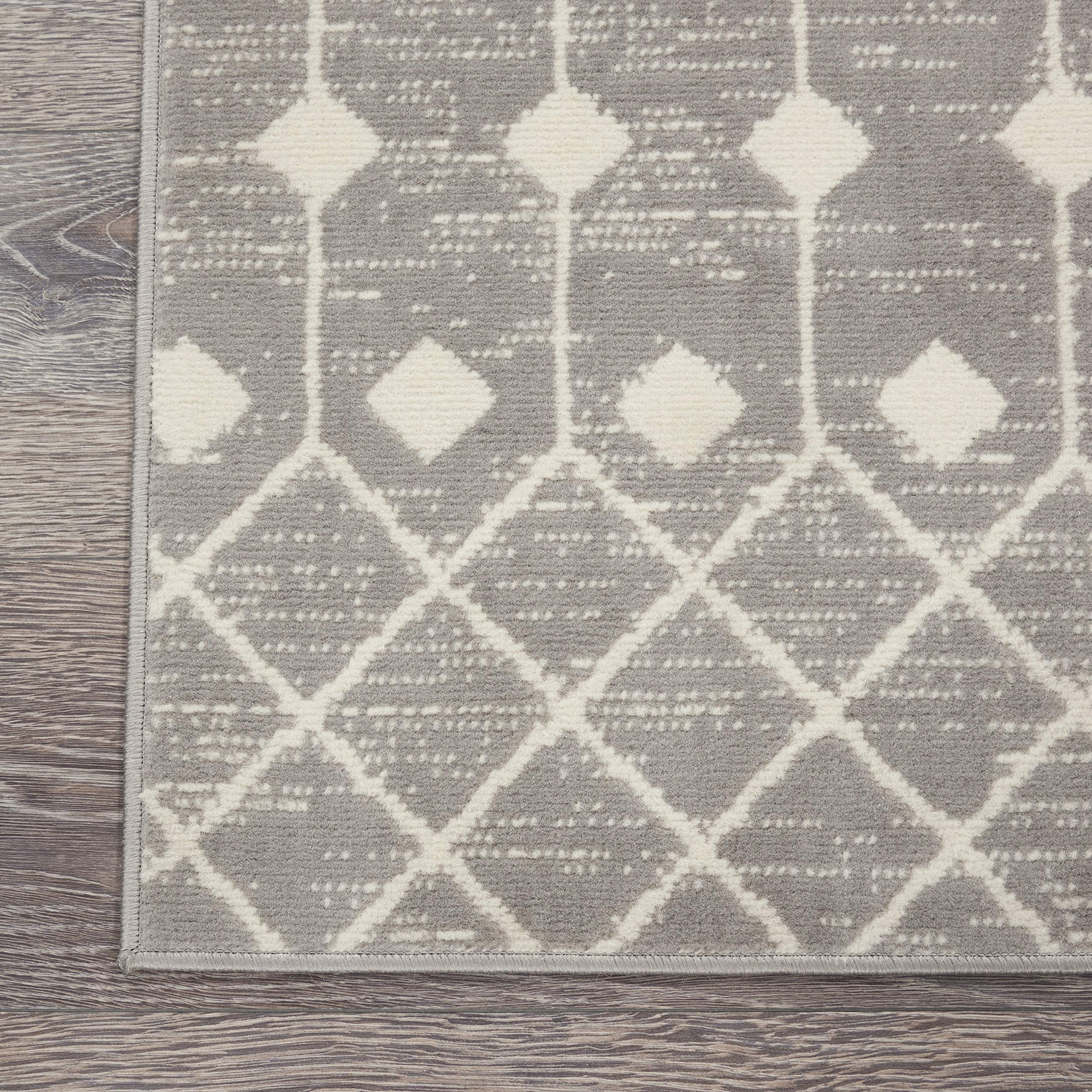 Nourison Grafix Moroccan Grey 7'10