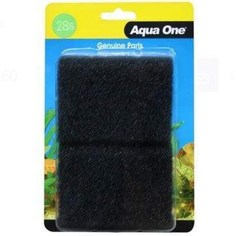 Aqua One Sponge Filter Media 2-Pack - Maxi 104F 25028s for Aquariums, Fish Tanks & Pond Filtration | High-Quality Bio Sponge for Mechanical & Biological Filtration