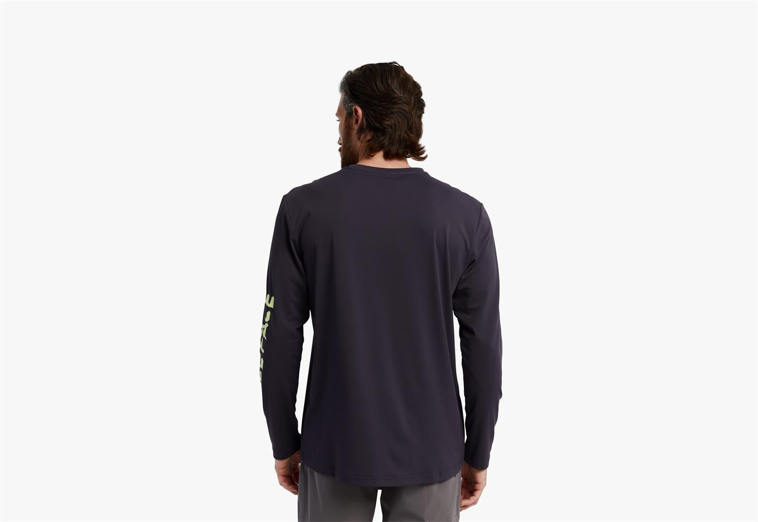 Race Face Commit Long Sleeve Tech Top - Men's Performance Cycling Shirt with Moisture-Wicking Fabric for Mountain Biking & Road Cycling