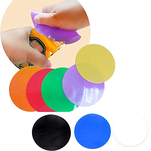 Non-Slip Silicone Bottle Opener Pad - Waterproof Jar & Lid Opener with Strong Grip - Red Kitchen Gadget for Easy Opening Jars, Bottles & Containers (Perfect for Seniors & Weak Hands)