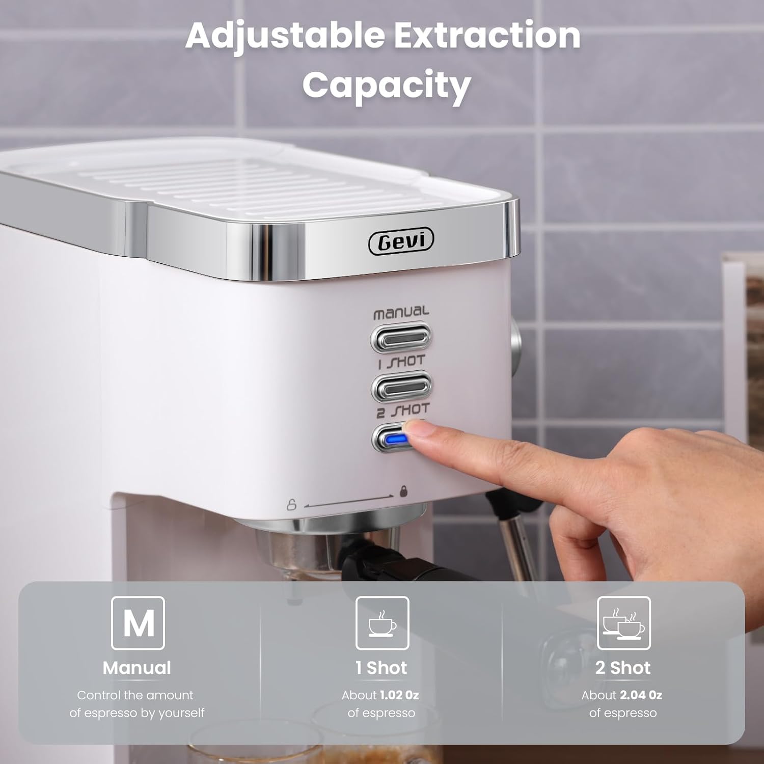 **Gevi 20 Bar Super Automatic Espresso Machine with Milk Frother - Home Coffee Maker for Cappuccino & Latte | Perfect for Coffee Lovers & Gifts | Ideal for Kitchens, Offices & Entertaining**