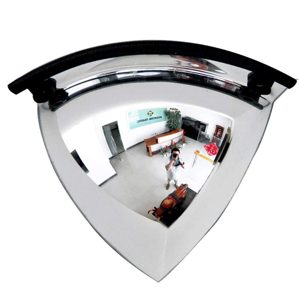 FXLYMR Unbreakable Safety Mirror - 1/8 Spherical Convex Traffic Mirror for Supermarket Anti-Theft, Shop Security & Outdoor Use (79x67cm) | Wide-Angle Lens for Parking Lots, Warehouses & Retail Stores